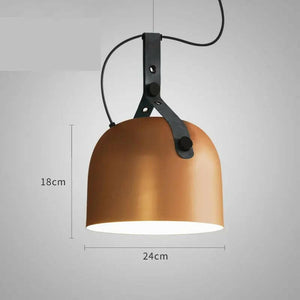 Fredd - LED Design Pendant with Loft Rounded Matal Lampshade