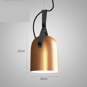 Fredd - LED Design Pendant with Loft Rounded Matal Lampshade