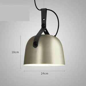 Fredd - LED Design Pendant with Loft Rounded Matal Lampshade