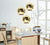 Gold shade mirror ball pendant Light | Bright & Plus.