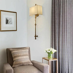 Hallie - Copper Retro Cloth Shape Wall Lamp