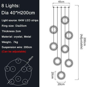 Hexu - Modern Crystal Chandelier