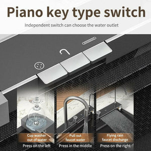 High Quality Stainless Steel Multifunctional Kitchen Sink