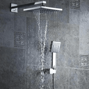 Huxley - Multi-Piece Rainfall Shower Head | Bright & Plus.