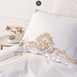 Igor Gold Forest White And Gold Duvet Cover Set (Egyptian Cotton)