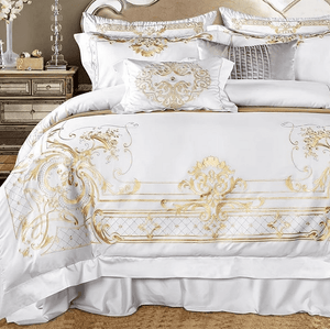 Igor Gold Forest White And Gold Duvet Cover Set (Egyptian Cotton)