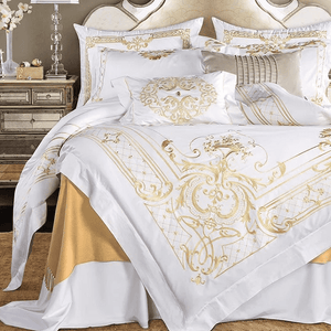 Igor Gold Forest White And Gold Duvet Cover Set (Egyptian Cotton)