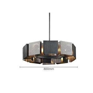 Industrial Style Black Metal Ceiling Chandelier