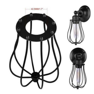 Industrial Droplet Cage Wall Lamp | Bright & Plus.