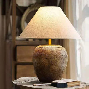 Jav - Aged Ceramic Table Lamp