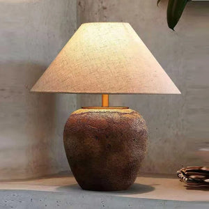 Jav - Aged Ceramic Table Lamp