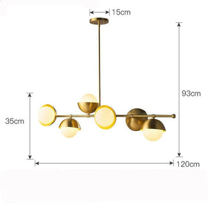 Jensen - Postmodern Nordic Full Copper Chandelier