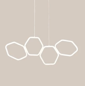 Jocasta - Art Deco LED Geometric Chandelier | Bright & Plus.