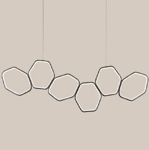 Jocasta - Art Deco LED Geometric Chandelier | Bright & Plus.