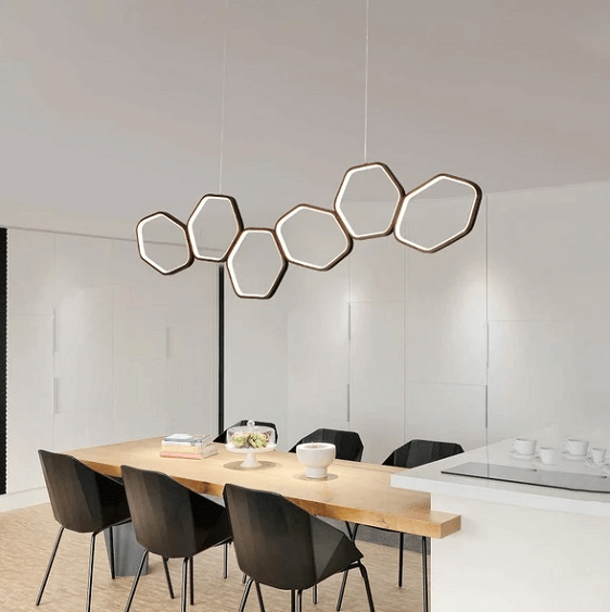 Jocasta - Art Deco LED Geometric Chandelier | Bright & Plus.