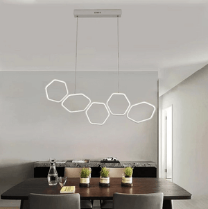 Jocasta - Art Deco LED Geometric Chandelier | Bright & Plus.