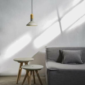 Justin - Wood Concrete Pendant Light | Bright & Plus.