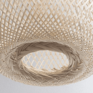 Kanya - Compressable Bamboo Pendant Light | Bright & Plus.