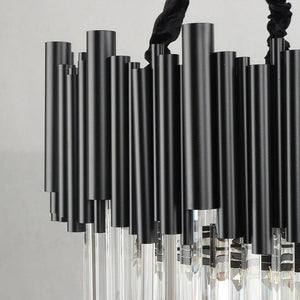 Keerstin - Black Modern Chandelier Lighting For Living Room