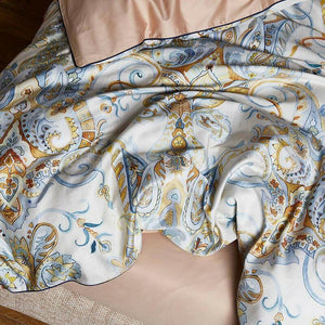 Kensington Paisley Luxury Egyptian Cotton Duvet Cover Set | Bright & Plus.