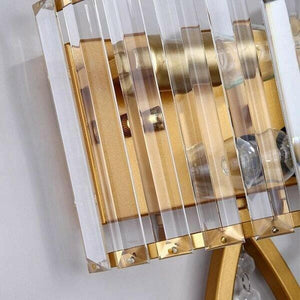 Lan - Oval Cut Fluted Glass Wall Lamp | Bright & Plus.