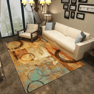 Large Modern Abstract Rug | Bright & Plus.