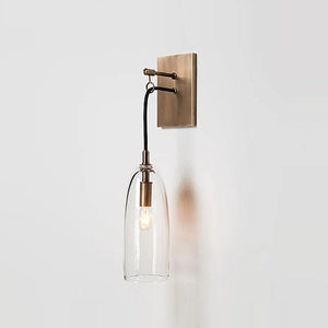 Liam - Nordic Copper Clear Glass Wall Lamp