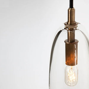 Liam - Nordic Copper Clear Glass Wall Lamp