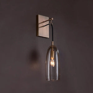 Liam - Nordic Copper Clear Glass Wall Lamp