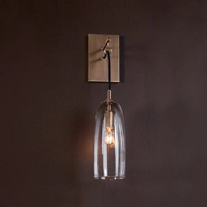 Liam - Nordic Copper Clear Glass Wall Lamp