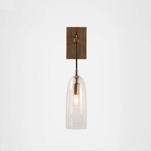 Liam - Nordic Copper Clear Glass Wall Lamp