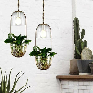 Lileas - Modern Hanging Planter Lamp | Bright & Plus.