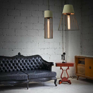 Linnea - Industrial Style Vintage Cement Metal Net Pendant Lights