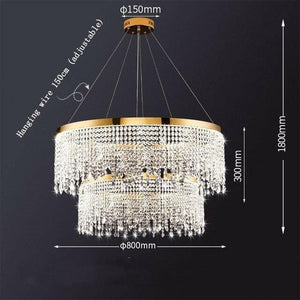 Liv - Nordic Chandelier Circle LED Gold