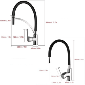 Lodge - Rotating Flexible Kitchen Faucet | Bright & Plus.