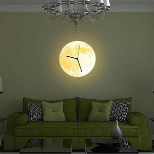 Lua - 3D Glow-In-The-Dark Moon Walk Clock | Bright & Plus.