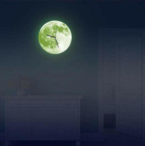 Lua - 3D Glow-In-The-Dark Moon Walk Clock | Bright & Plus.