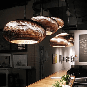 Luminaria Corrugated Board Pendant Light | Bright & Plus.