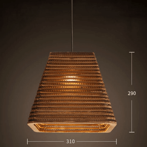 Luminaria Corrugated Board Pendant Light | Bright & Plus.