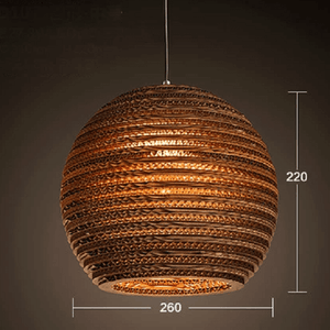 Luminaria Corrugated Board Pendant Light | Bright & Plus.