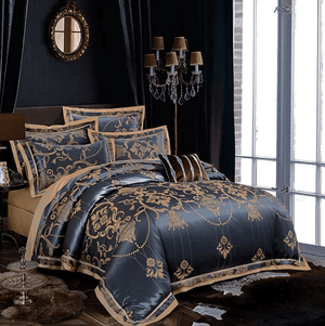 Luxury Silk Jacquard Duvet Cover Set | Bright & Plus.