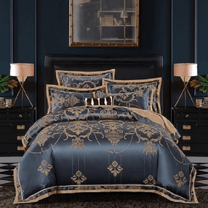 Luxury Silk Jacquard Duvet Cover Set | Bright & Plus.