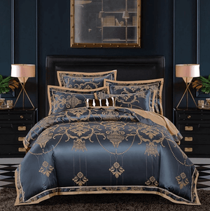 Luxury Silk Jacquard Duvet Cover Set | Bright & Plus.