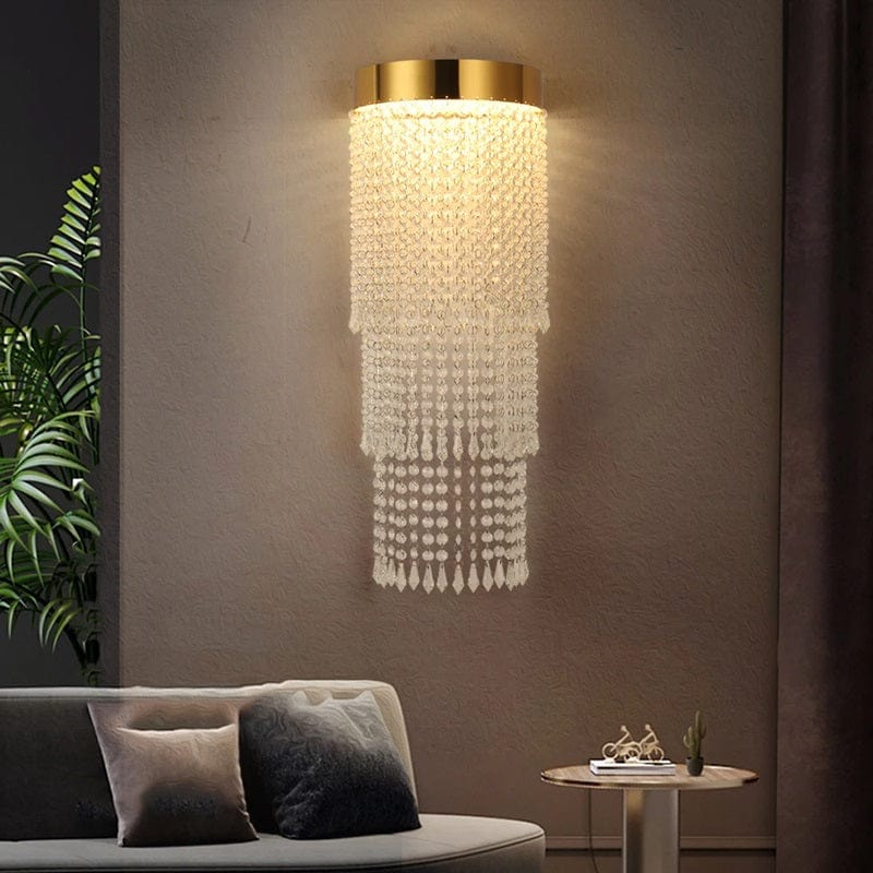 Marco - Gold Crystal Wall Lamp