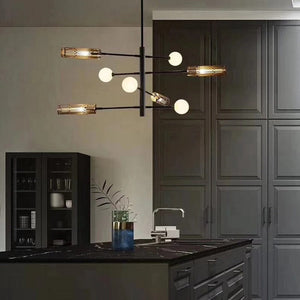 Mason - Industrial Wrought Iron Chandelier