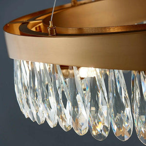 Meav - Luxury Rectangular Crystal Chandelier