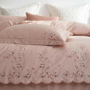 Meelona Egyptian Cotton Embroidered Duvet Cover Set | Bright & Plus.