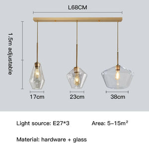 Meriall - Hanging Glass Pendant Lamp