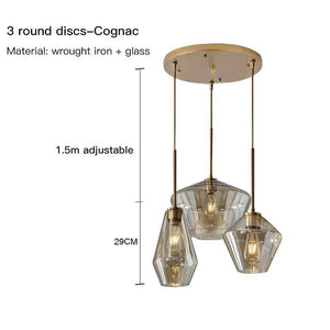 Meriall - Hanging Glass Pendant Lamp