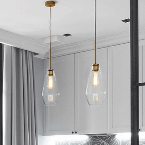 Meriall - Hanging Glass Pendant Lamp | Bright & Plus.